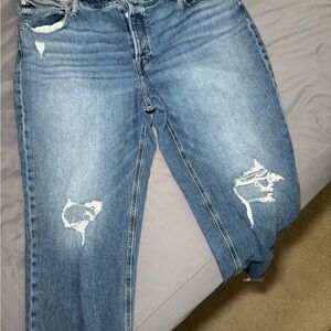 Maurices Blue Boyfriend Jeans Distressed Casual